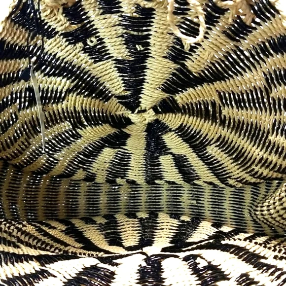 NY & COMPANY Circle, Black & Cream Shoulder Bag New With Tags Vacation Vibes - Picture 9 of 9